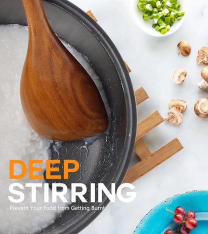 Cooking Wooden Spoons, Heat-Resistant Wooden Cooking Utensils, Used for Non Stick Cookware Cooking Gifts