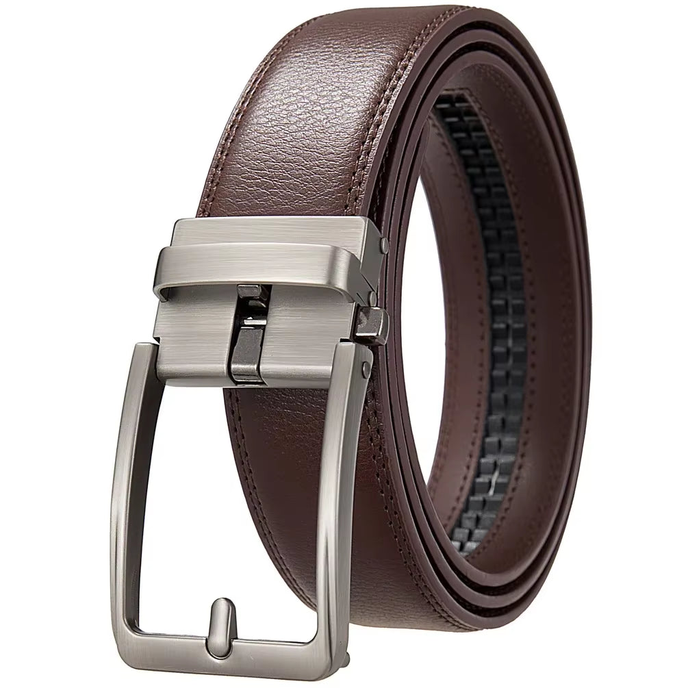 Click Belts for Men Luxury Brand Designer Fashion Automatic Buckle Genuine Leather Men'S Jeans High Quality Waist Male Strap
