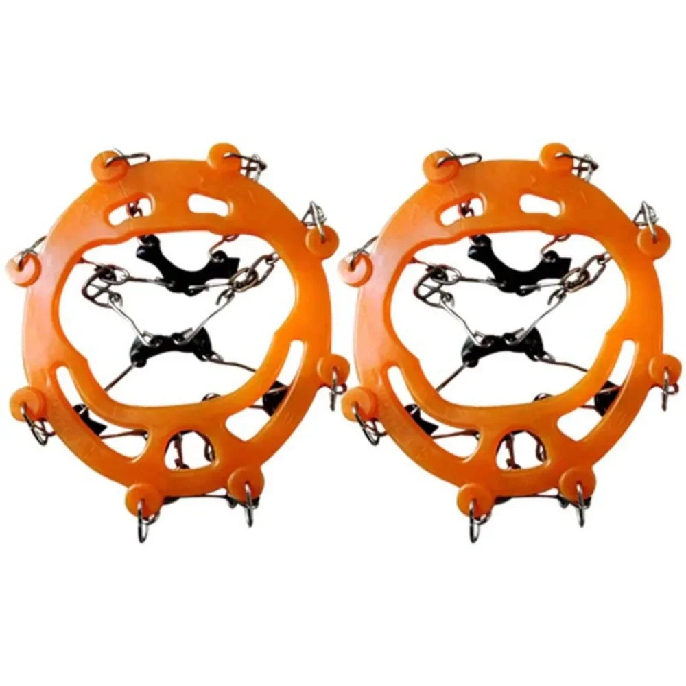 Outdoor Winter Hiking Crampons with Anti-Slip Ice Grippers for Boots