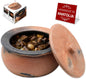 Efes Terracotta Cooking Pot with Lid, LARGE 4.4 Quarts Clay Pots for Cooking, Rice Pots, UNGLAZED Twice Baked Traditional Casserole for Cooking on STOVE Top, Vintage Roaster, 142 Oz (4.2 L)