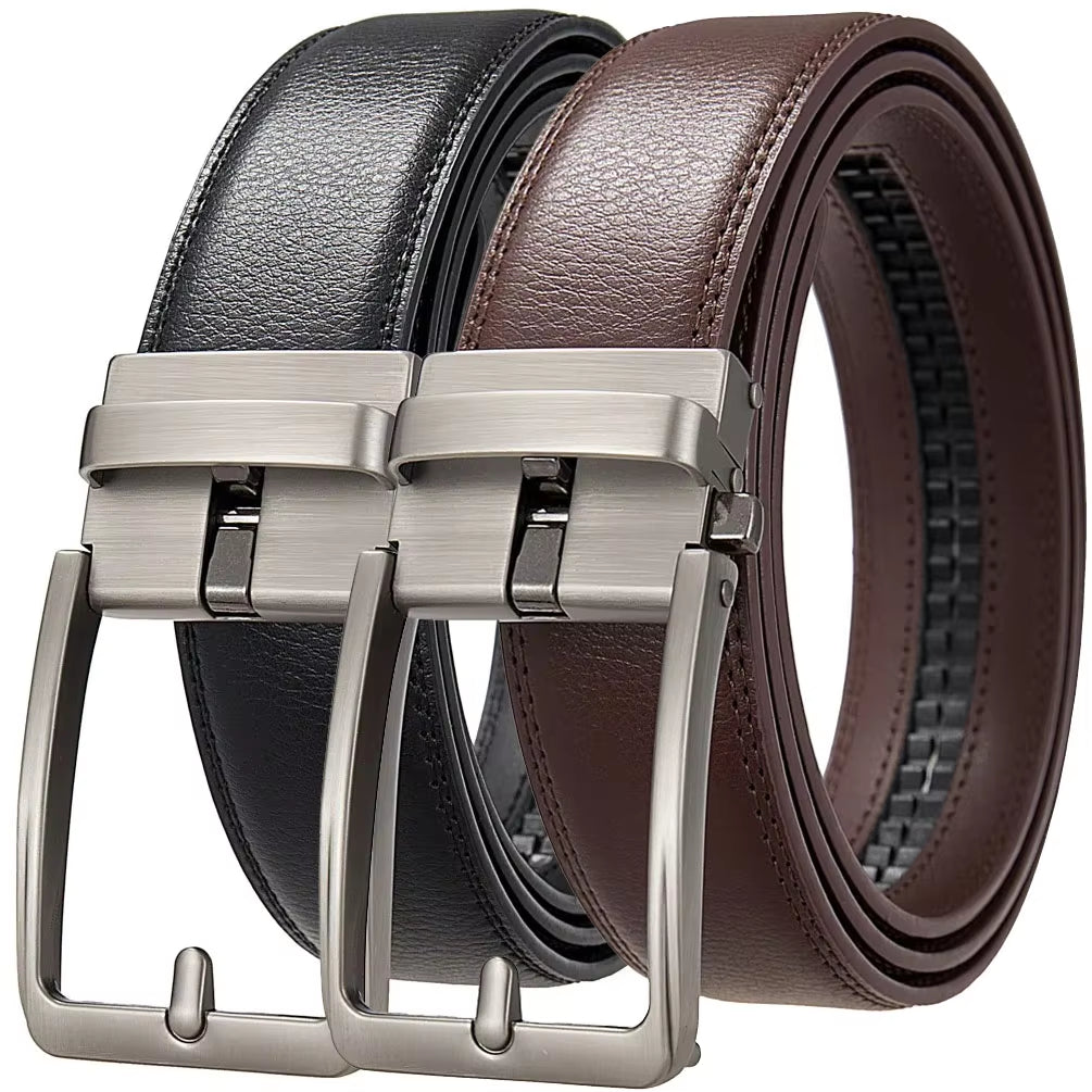 Click Belts for Men Luxury Brand Designer Fashion Automatic Buckle Genuine Leather Men'S Jeans High Quality Waist Male Strap